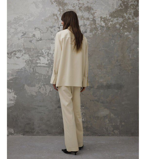 ADAM ET ROPE'「【EMOELLE】ソモウウールシャツ」|シャツ・ブラウス|