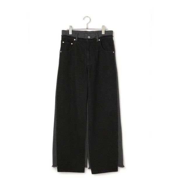 ADAM ET ROPE'「【WEB限定】イレギュラーヘムワイドストレートパンツ」|チノ|