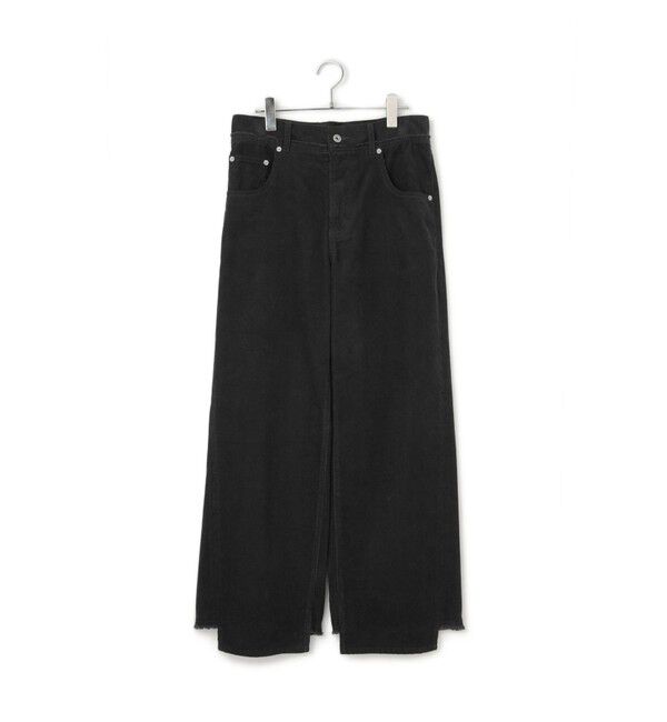 ADAM ET ROPE'「【WEB限定】イレギュラーヘムワイドストレートパンツ」|チノ|