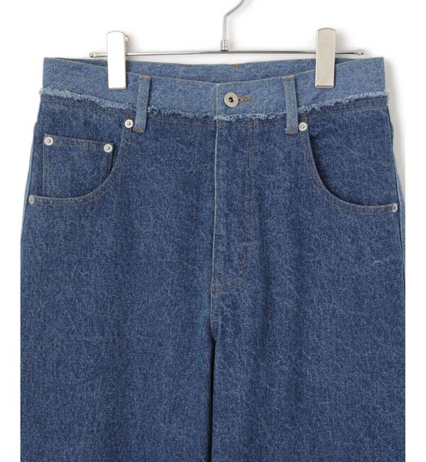 ADAM ET ROPE'「【WEB限定】イレギュラーヘムワイドストレートパンツ」|チノ|