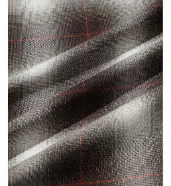 ADAM ET ROPE'「オンブレチェック オープンカラーシャツ」|シャツ・ブラウス|