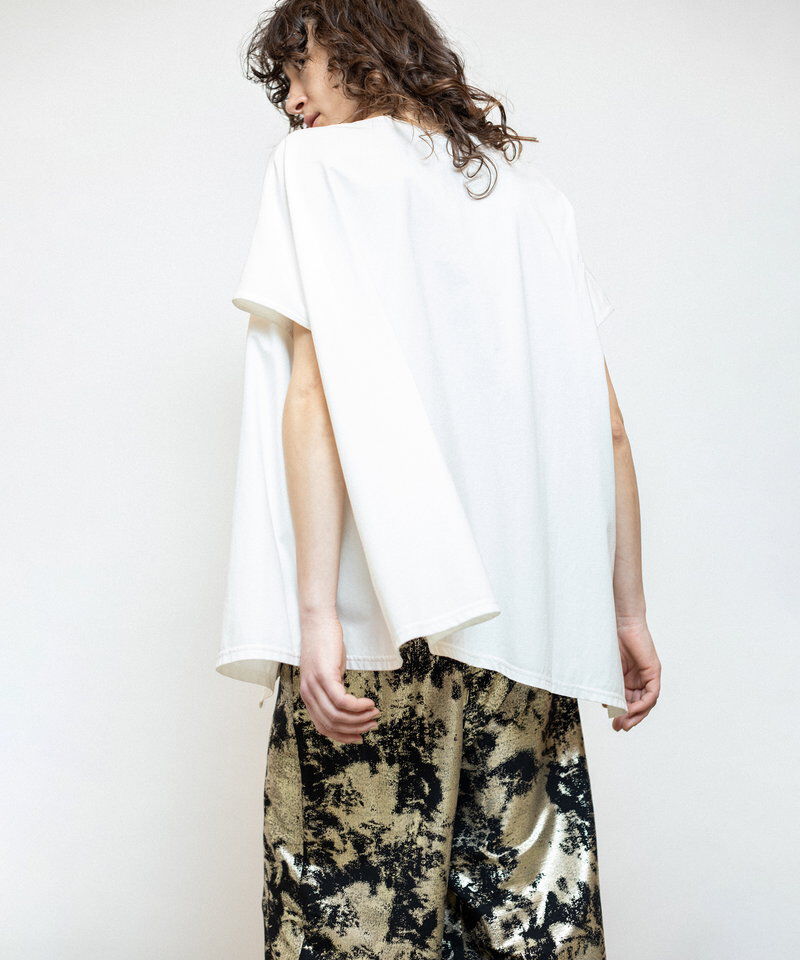 「アシンメトリーフレアーTシャツ」|Tシャツ・カットソー|