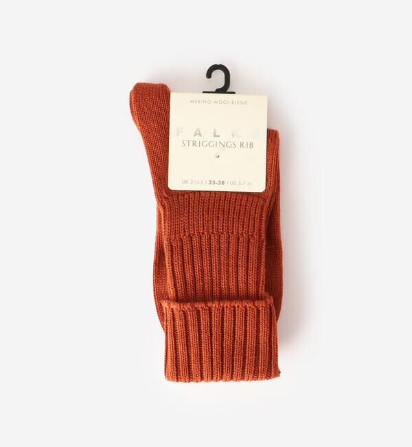 FALKE 「FALKE | 47520 STRIGGINGS RIB SOCKS WOMEN」|ソックス|BRICK