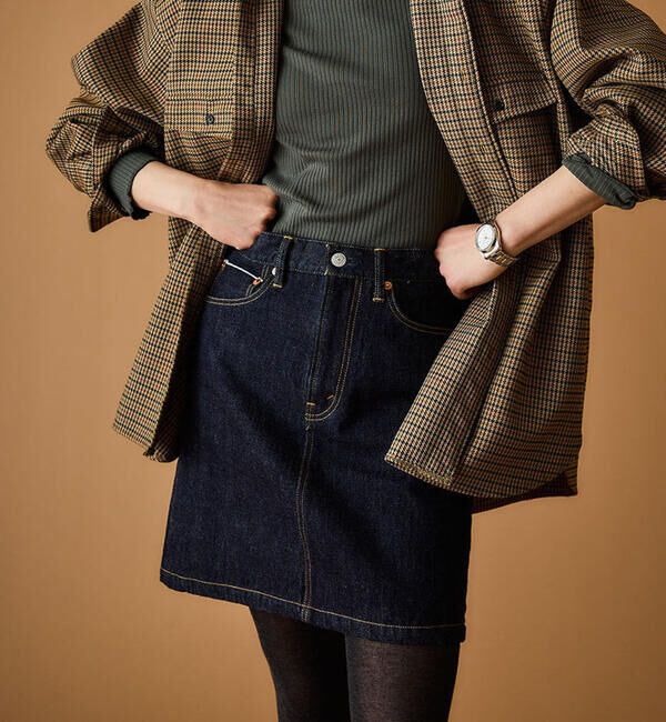  「THE SHINZONE | DENIM MINI SKIRT WOMEN」|スカート|BLUE系1