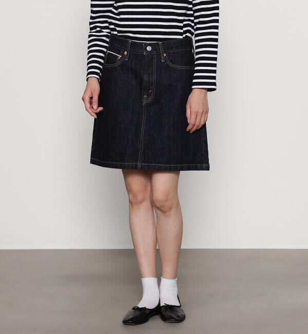  「THE SHINZONE | DENIM MINI SKIRT WOMEN」|スカート|