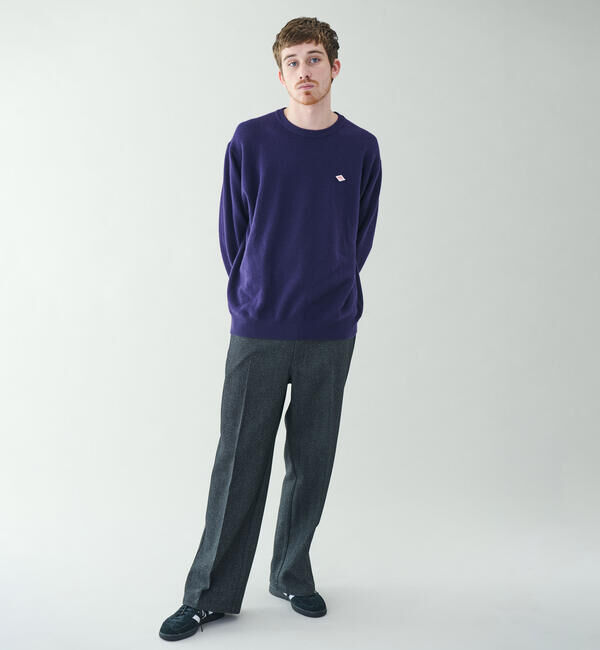 DANTON「DANTON | ラムウール クルーネックニットプルオーバー MEN」|ニット・セーター|