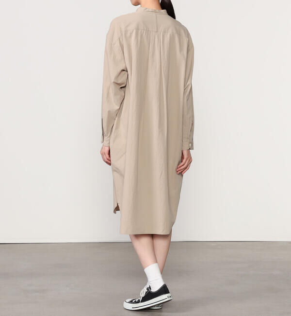 DANTON「DANTON | バンドカラー 長袖チュニック WOMEN」|ワンピース|