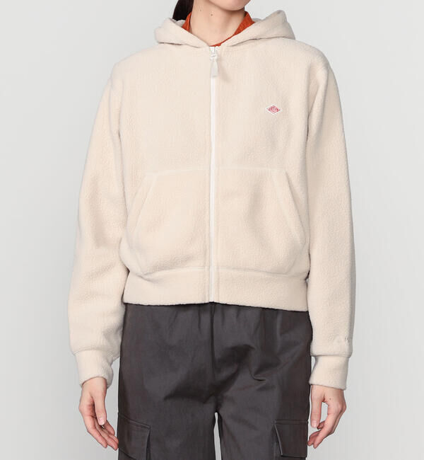 DANTON「DANTON | ポーラテック(R) ボアフリースジップパーカー WOMEN」|Tシャツ・カットソー|