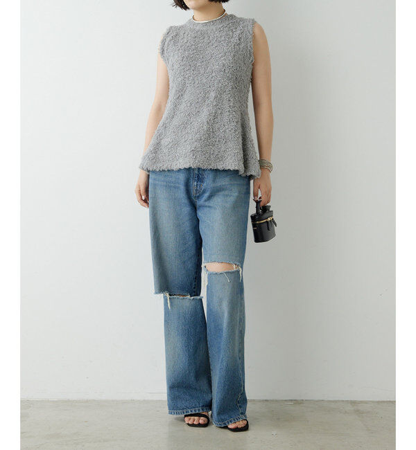  「ロングパイルノースリーブプルオーバー」|Tシャツ・カットソー|