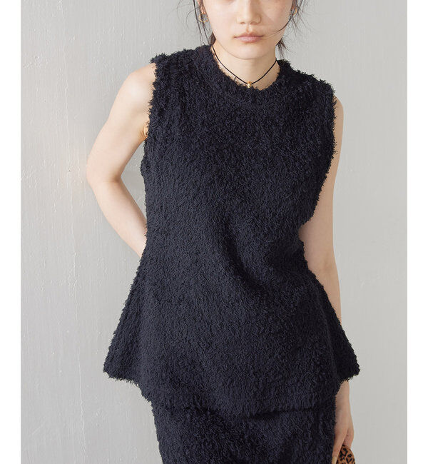  「ロングパイルノースリーブプルオーバー」|Tシャツ・カットソー|