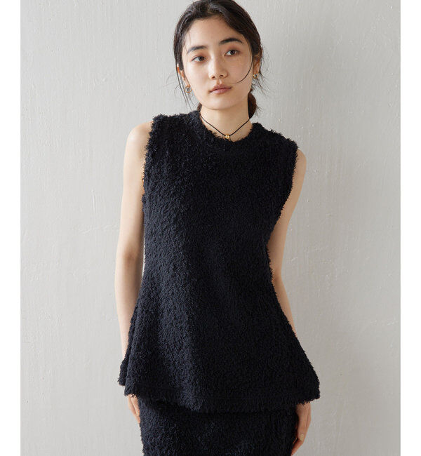  「ロングパイルノースリーブプルオーバー」|Tシャツ・カットソー|