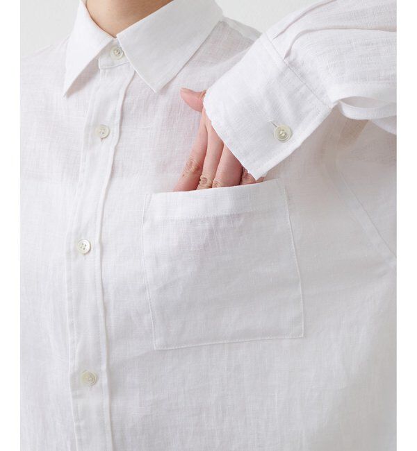  「リネンキャンバスシャツ」|シャツ・ブラウス|