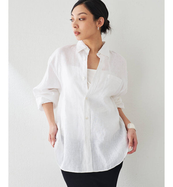  「リネンキャンバスシャツ」|シャツ・ブラウス|