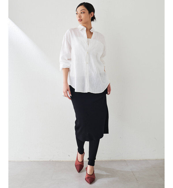  「リネンキャンバスシャツ」|シャツ・ブラウス|