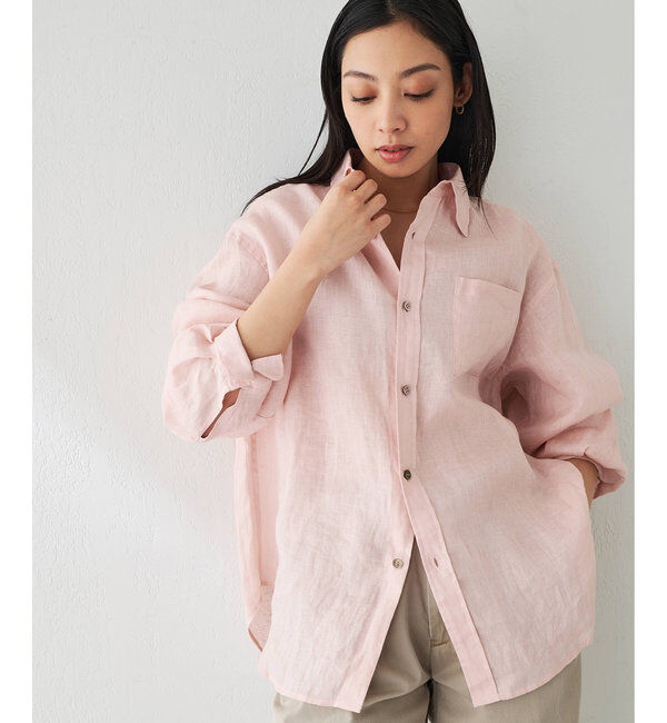  「リネンキャンバスシャツ」|シャツ・ブラウス|