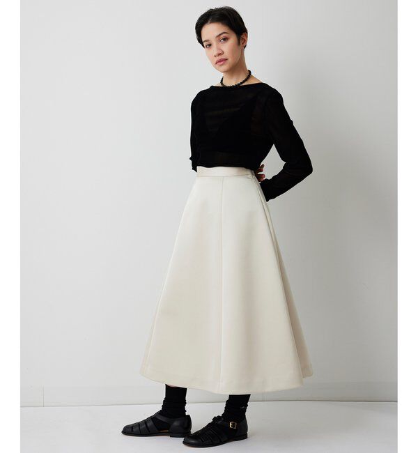 THE PAUSE「【THE PAUSE】ボンディングフレアスカート」|スカート|