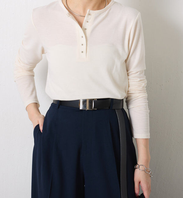  「ヘンリーネックロンT」|Tシャツ・カットソー|