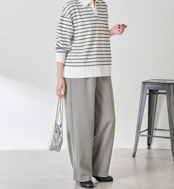  「ボーダーポンチニットソー」|Tシャツ・カットソー|
