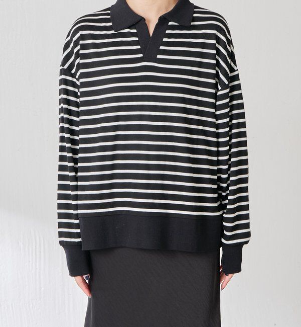  「ボーダーポンチニットソー」|Tシャツ・カットソー|