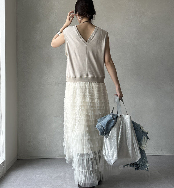  「【WEB限定】ドッキングレイヤードワンピース」|ワンピース|