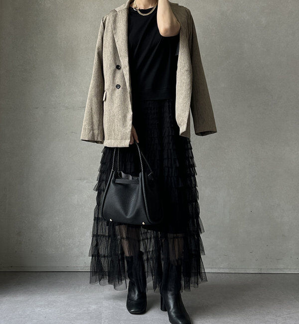  「【WEB限定】ドッキングレイヤードワンピース」|ワンピース|