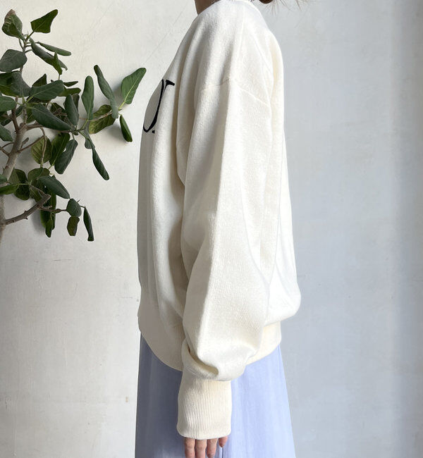  「【WEB限定】スウェットライクロゴプルオーバー」|ニット・セーター|