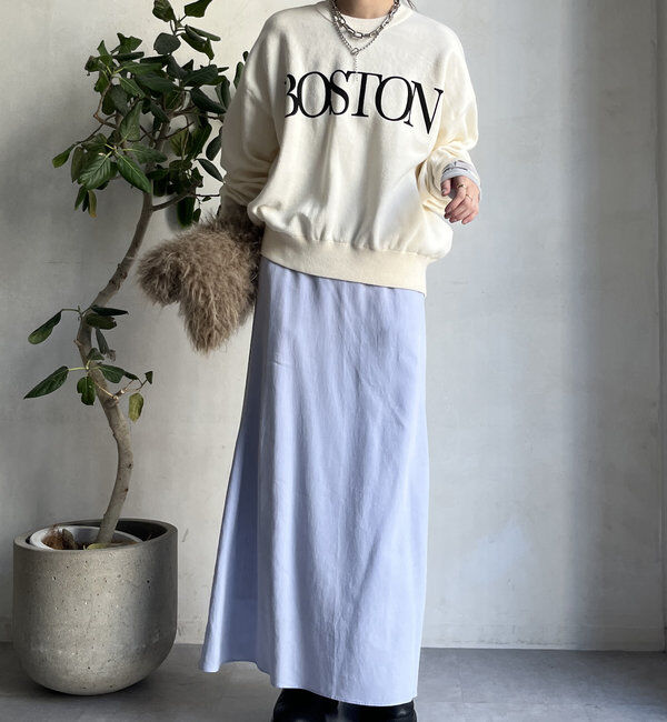  「【WEB限定】スウェットライクロゴプルオーバー」|ニット・セーター|