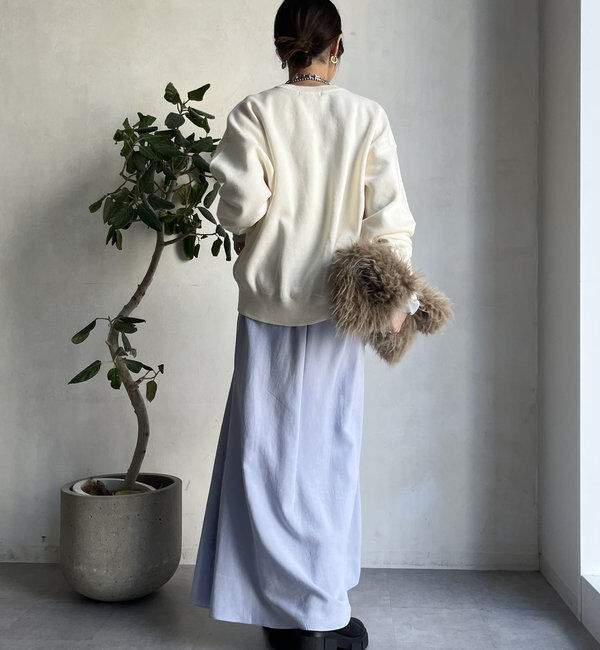  「【WEB限定】スウェットライクロゴプルオーバー」|ニット・セーター|