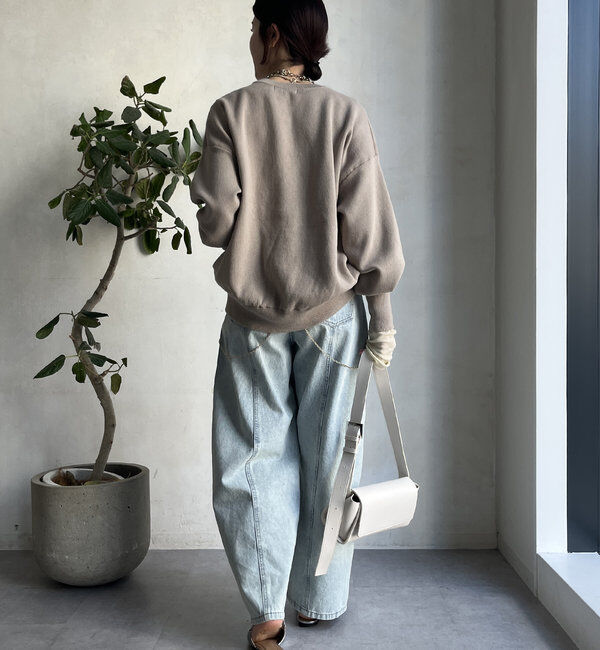  「【WEB限定】スウェットライクロゴプルオーバー」|ニット・セーター|