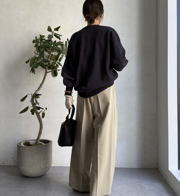  「【WEB限定】スウェットライクロゴプルオーバー」|ニット・セーター|