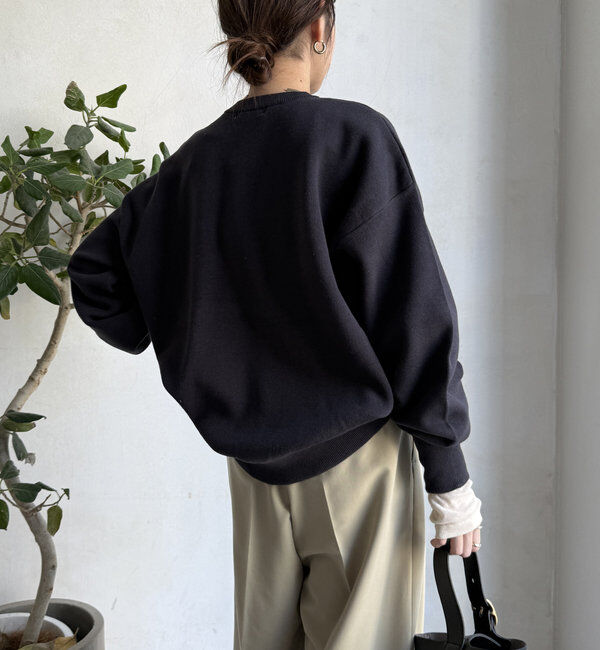  「【WEB限定】スウェットライクロゴプルオーバー」|ニット・セーター|