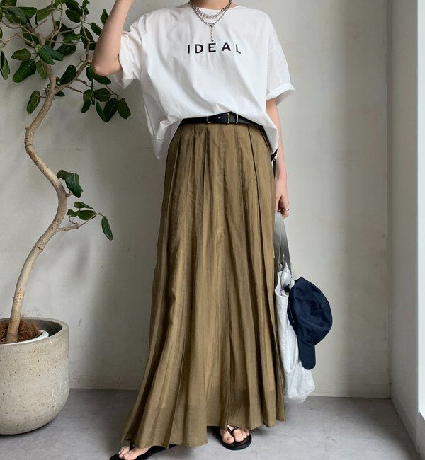  「【WEB限定】サイドファスナーIDEALロゴTEE」|Tシャツ・カットソー|