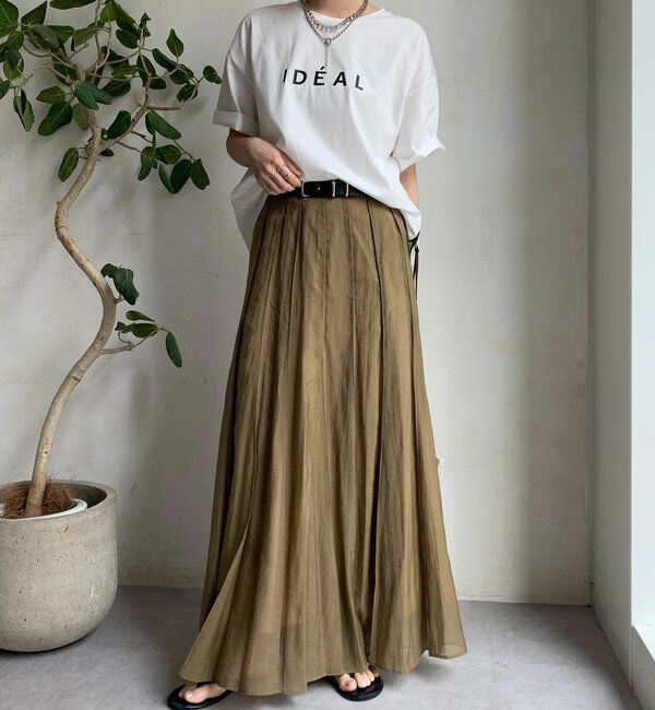  「【WEB限定】サイドファスナーIDEALロゴTEE」|Tシャツ・カットソー|