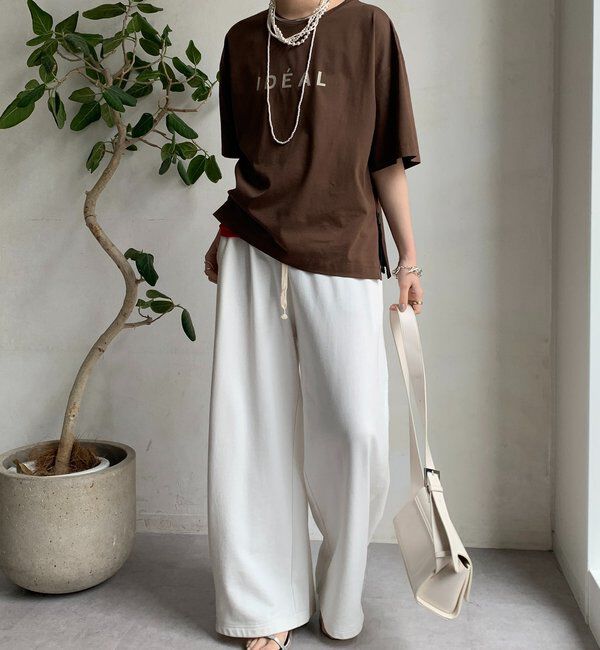  「【WEB限定】サイドファスナーIDEALロゴTEE」|Tシャツ・カットソー|