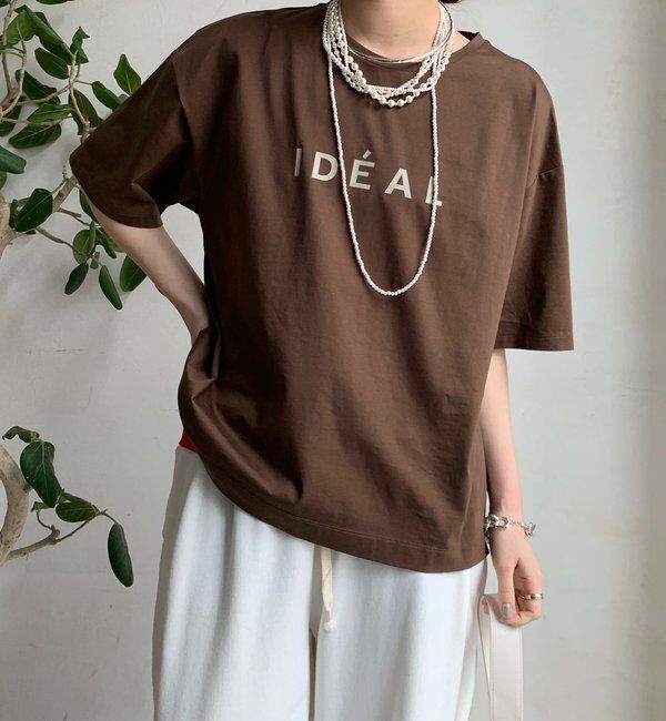  「【WEB限定】サイドファスナーIDEALロゴTEE」|Tシャツ・カットソー|