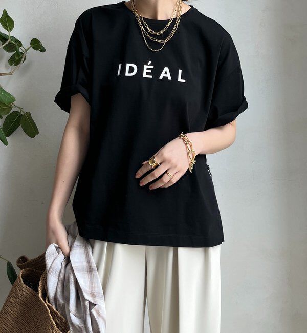  「【WEB限定】サイドファスナーIDEALロゴTEE」|Tシャツ・カットソー|