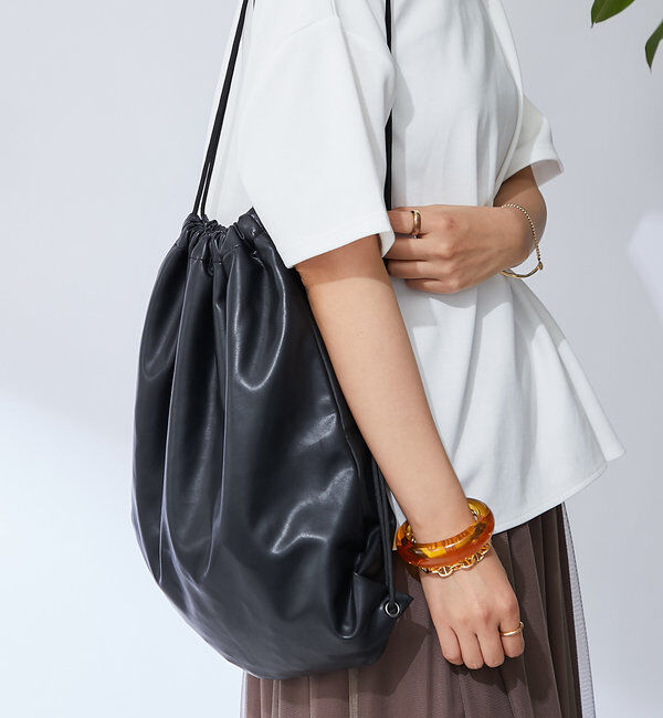  「レザーナップザック」|クラッチバッグ|