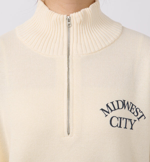  「《体型カバー◎》MIDWESTCITYジップニット」|ニット・セーター|