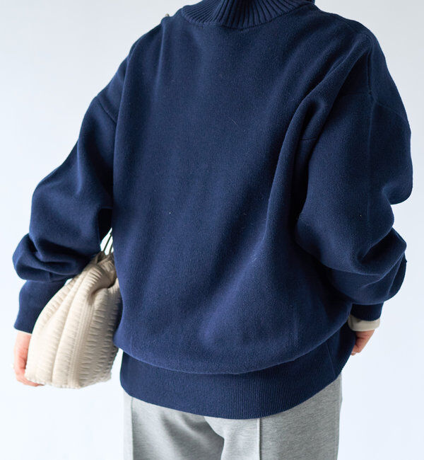  「《体型カバー◎》MIDWESTCITYジップニット」|ニット・セーター|