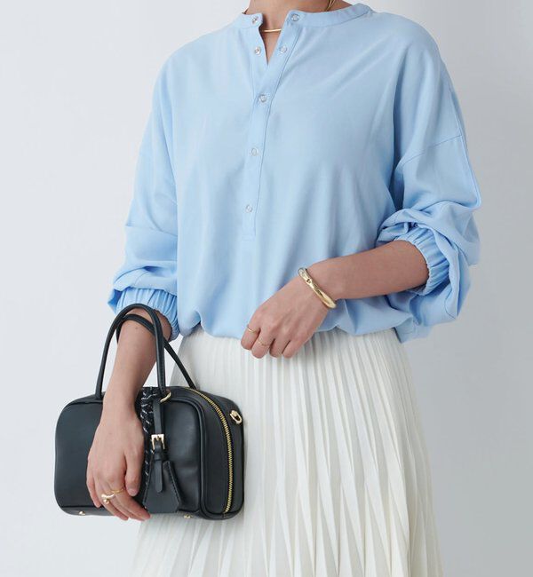  「前後2WAYドルマンプルオーバー」|シャツ・ブラウス|サックスブルー