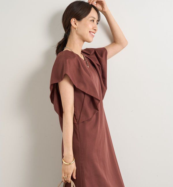  「《夏に快適◎・主役級アイテム》吸湿速乾機能付きフリルワンピース」|その他|