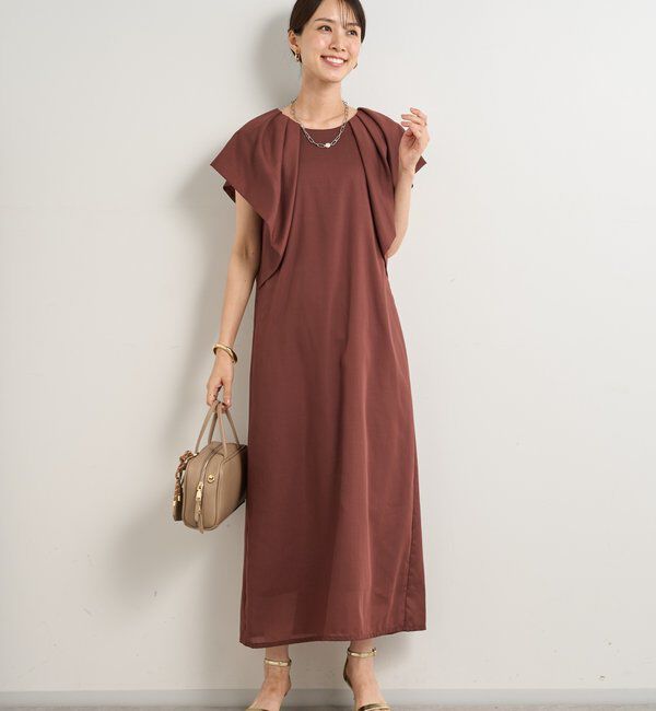  「《夏に快適◎・主役級アイテム》吸湿速乾機能付きフリルワンピース」|その他|