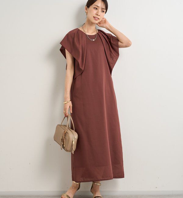  「《夏に快適◎・主役級アイテム》吸湿速乾機能付きフリルワンピース」|その他|