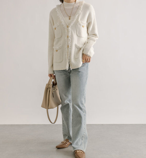  「【MONN.:. (モン)】フレアデニム」|デニム|