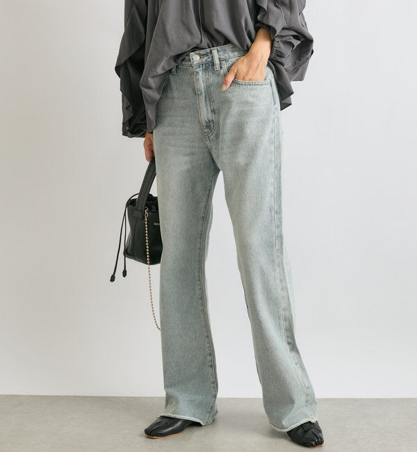  「【MONN.:. (モン)】フレアデニム」|デニム|