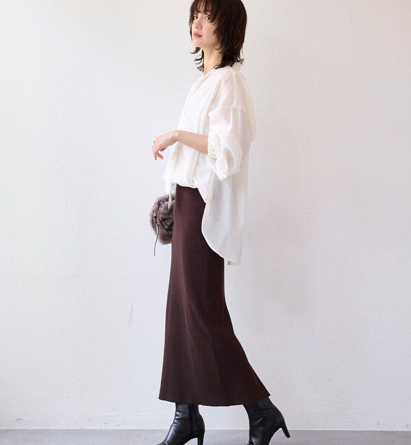  「【オンオフ使える】ナロータイブラウス」|シャツ・ブラウス|