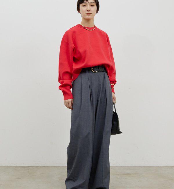  「スウェットライククルーニット」|Tシャツ・カットソー|