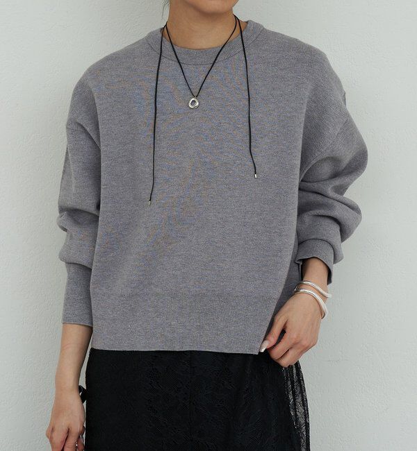  「スウェットライククルーニット」|Tシャツ・カットソー|