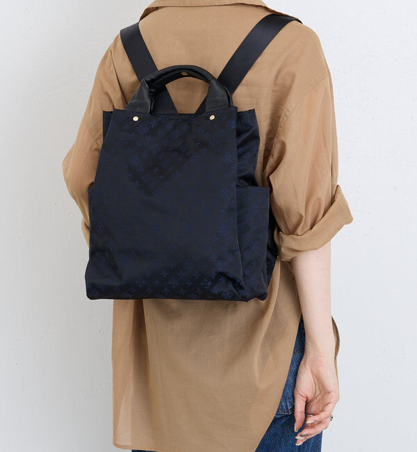  「ナイロンジャガード2ハンドルリュックサック」|リュック|