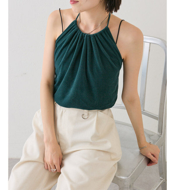 「ベロアホルターキャミソール」|キャミソール|